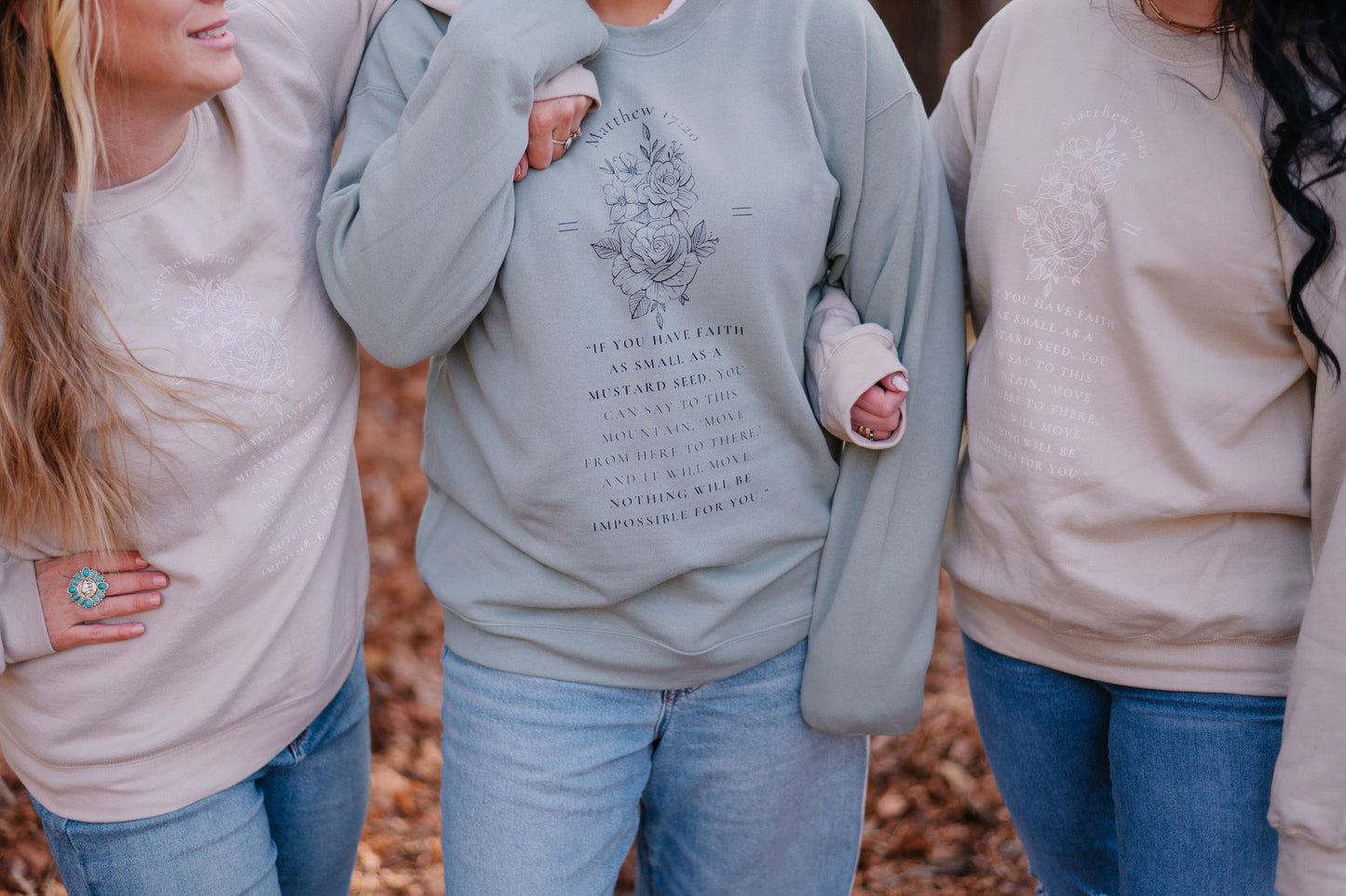 Mustard Seed Faith Crew Neck SAND WASH COLOR